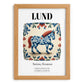 Lund, Sweden – Dream Destination Decor, set in oak frame