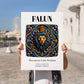Falun, Sweden – Travel Poster, no-text version framed in wood