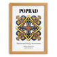 Poprad, Slovakia – Travel Poster, set in oak frame