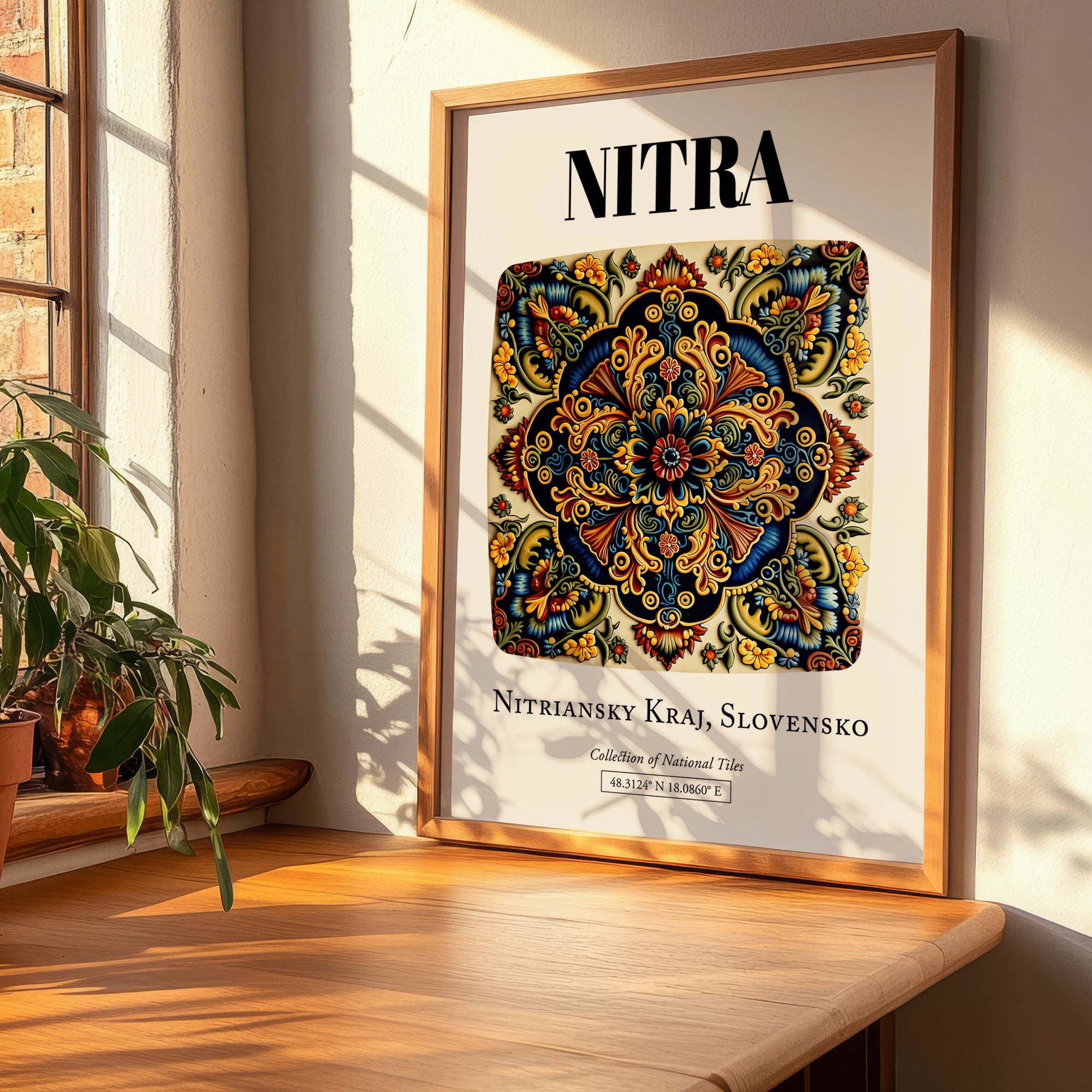 Nitra, Slovakia – Travel Print, clean layout with no caption
