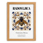 Radovljica, Slovenia – Away From Home Poster, set in oak frame