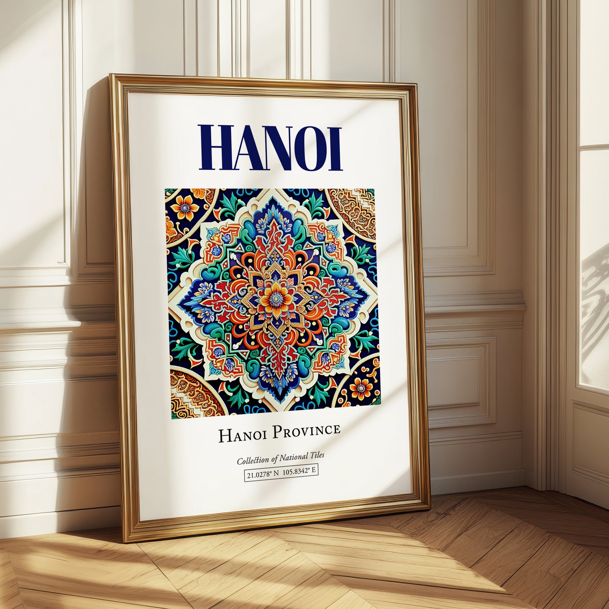 Hanoi, Vietnam – Travel Print, styled in a charming Paris street view