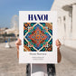 Hanoi, Vietnam – Travel Print, no-text version framed in wood