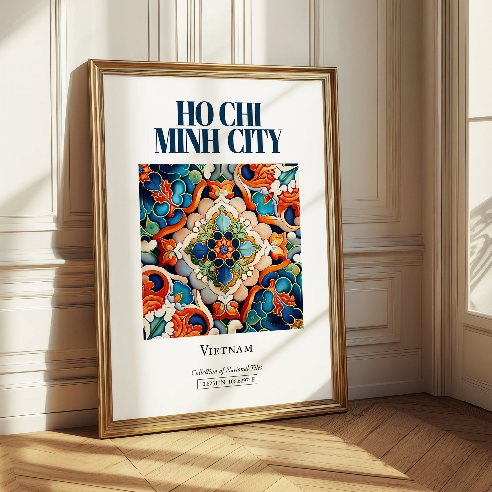 Ho Chi Minh City, Vietnam – Vintage Travel Poster, styled in a charming Paris street view