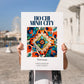 Ho Chi Minh City, Vietnam – Vintage Travel Poster, no-text version framed in wood