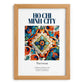 Ho Chi Minh City, Vietnam – Vintage Travel Poster, set in oak frame