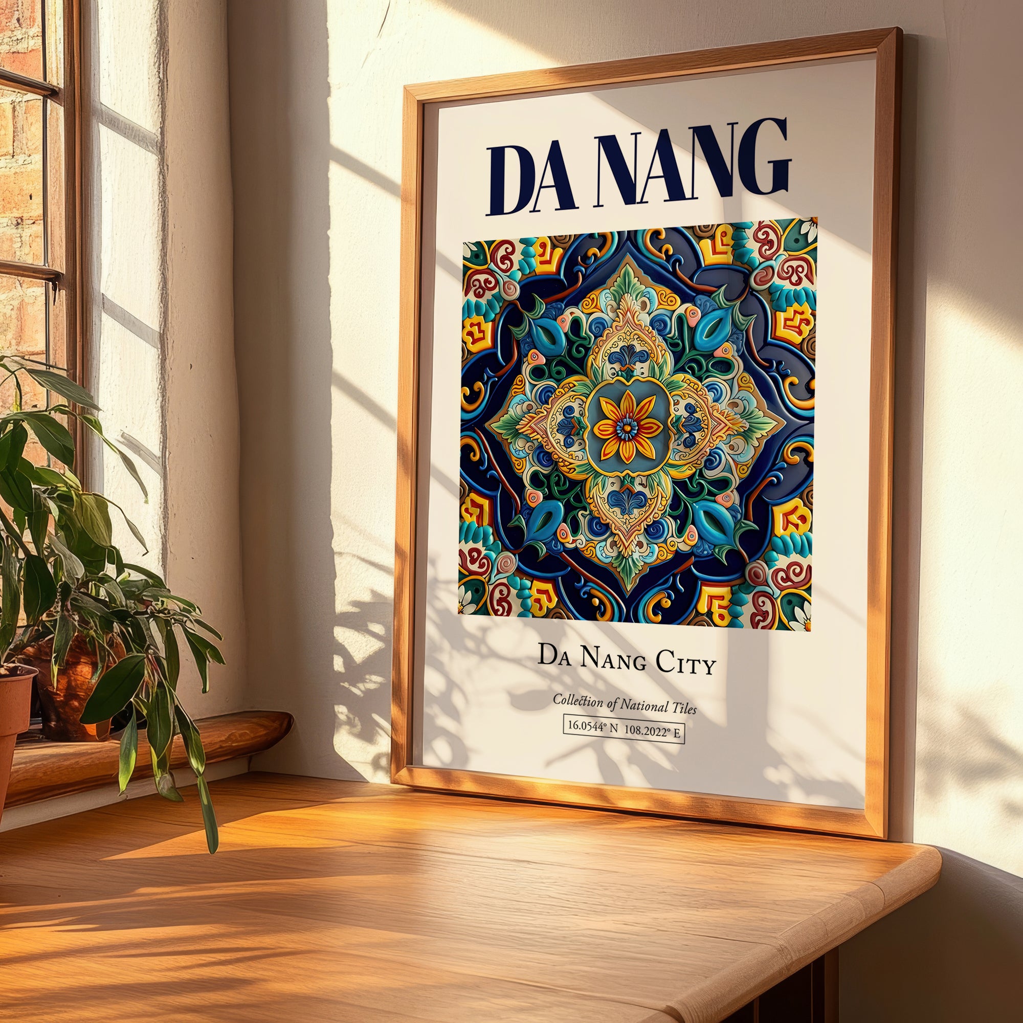 Da Nang, Vietnam – Travel Print, clean layout with no caption