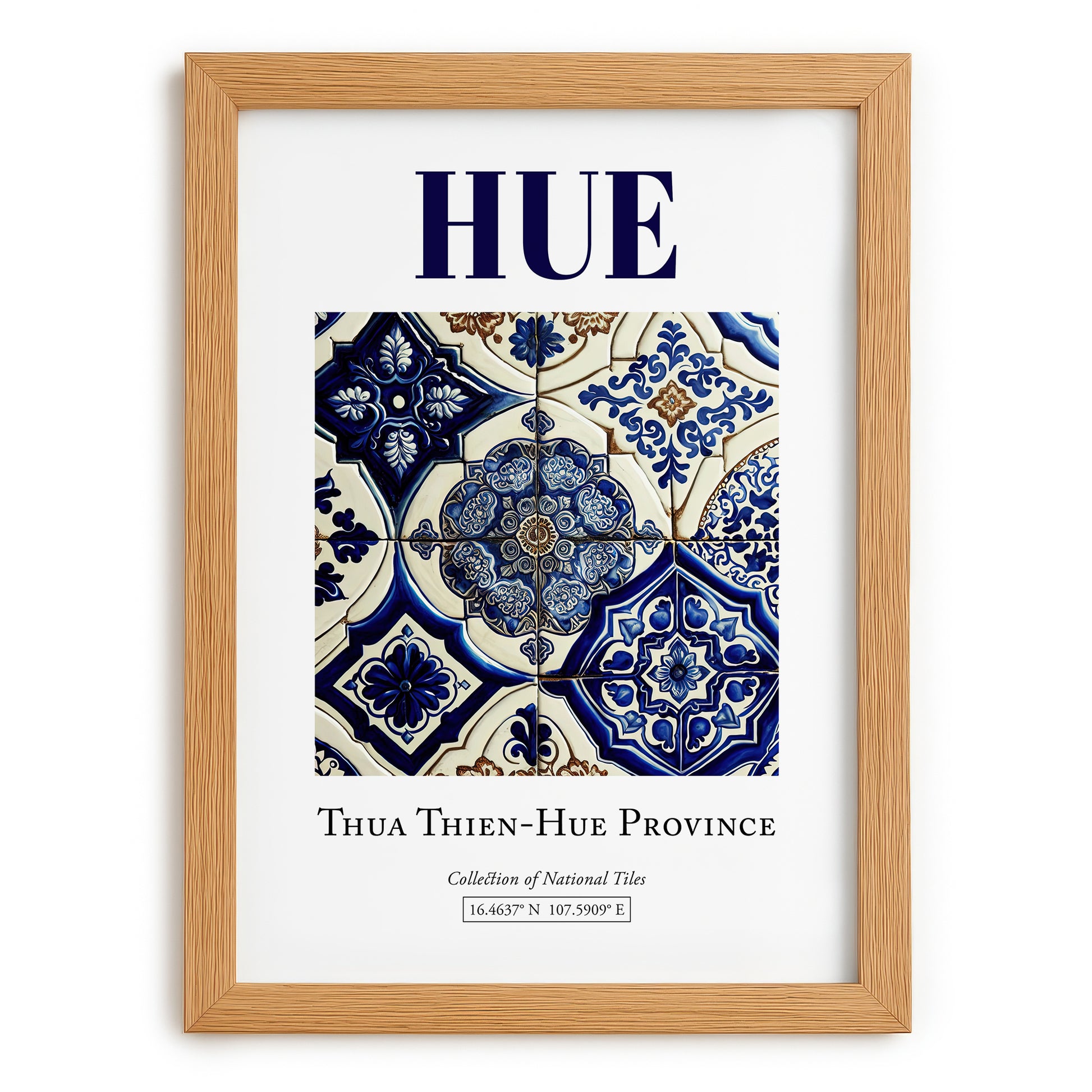 Hue, Vietnam – Travel Memories Wall Print, set in oak frame