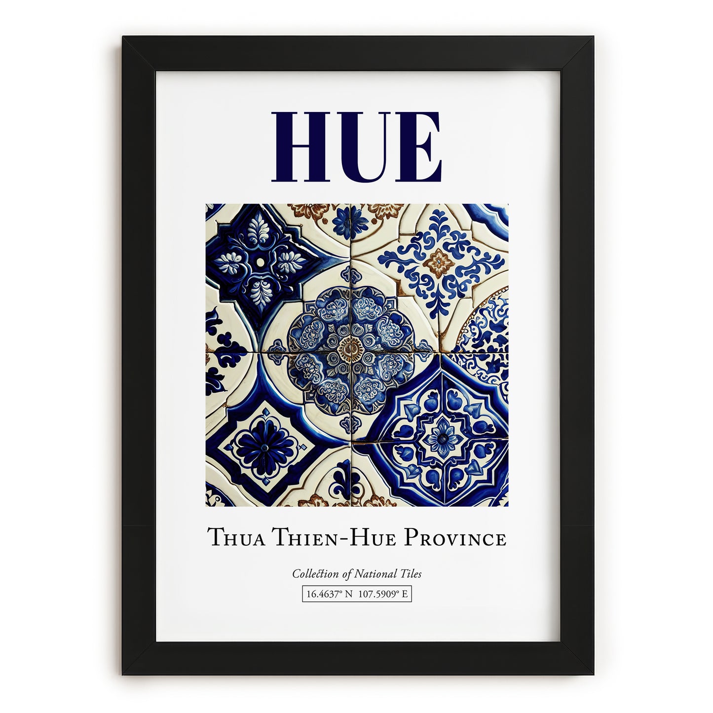 Hue, Vietnam – Travel Memories Wall Print, in sleek black frame
