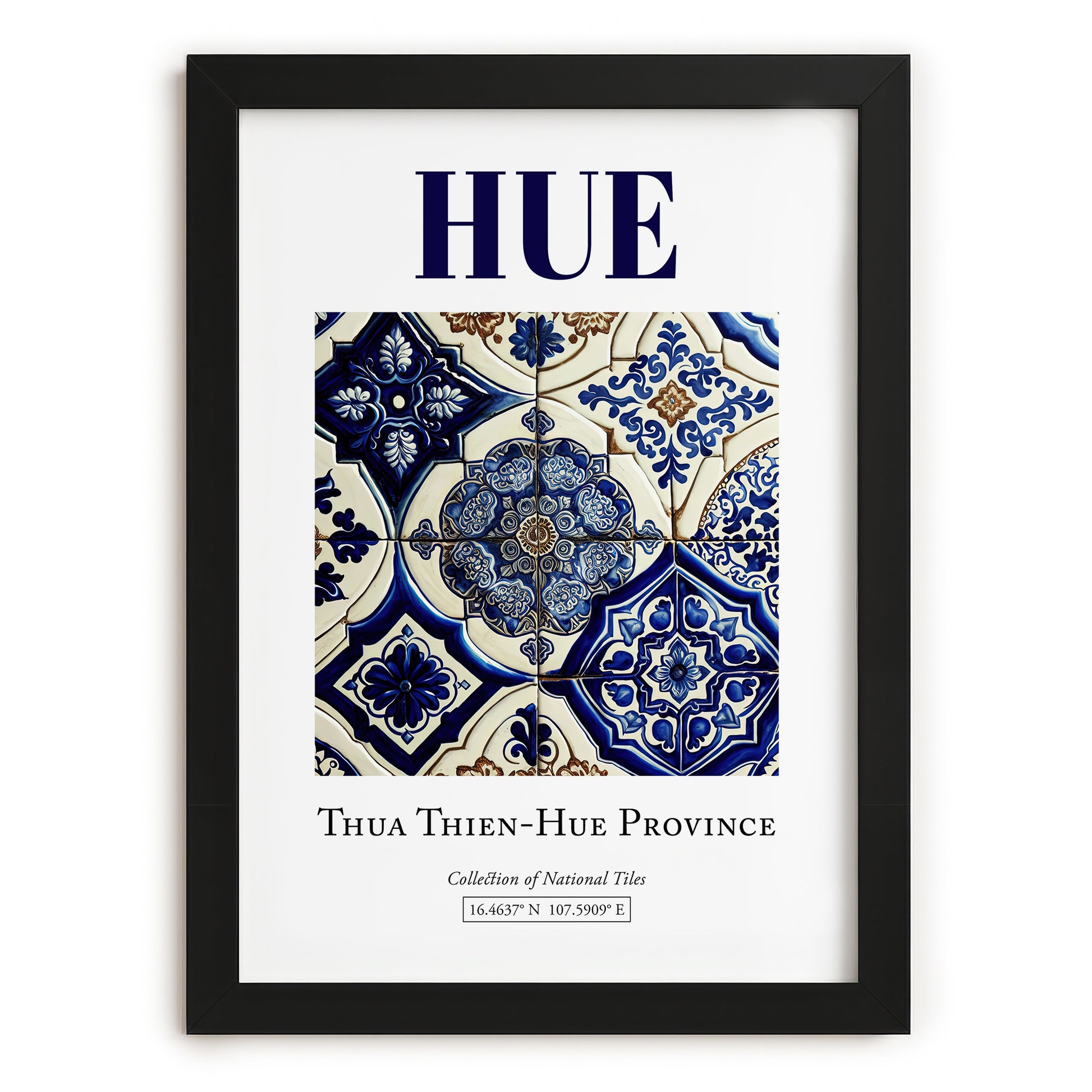 Hue, Vietnam – Travel Memories Wall Print, in sleek black frame
