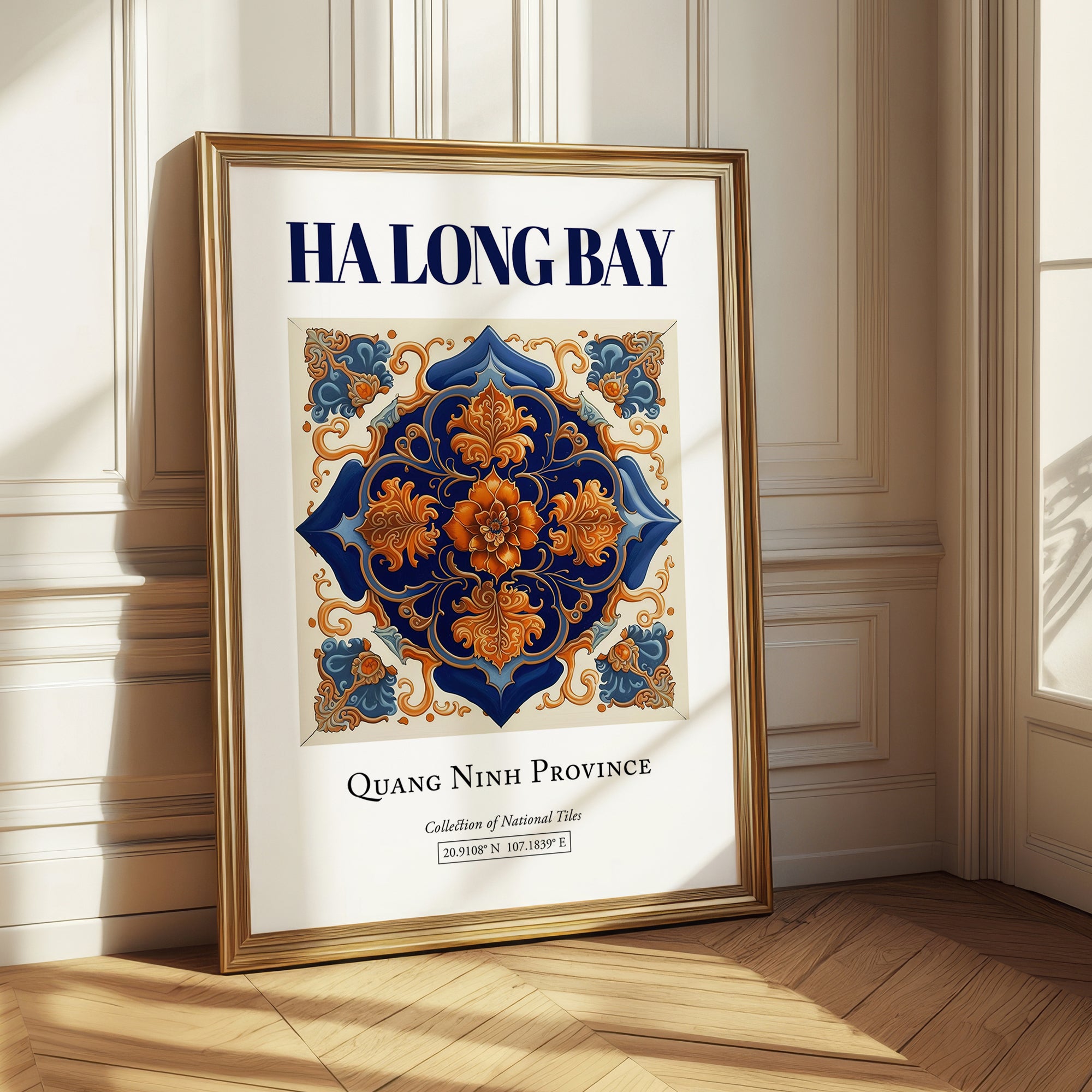 Ha Long Bay, Vietnam – Travel Poster, styled in a charming Paris street view