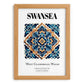 Swansea, Wales – Travel Wall Decor, set in oak frame