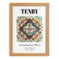 Tenby, Wales – Vintage Travel Poster, set in oak frame