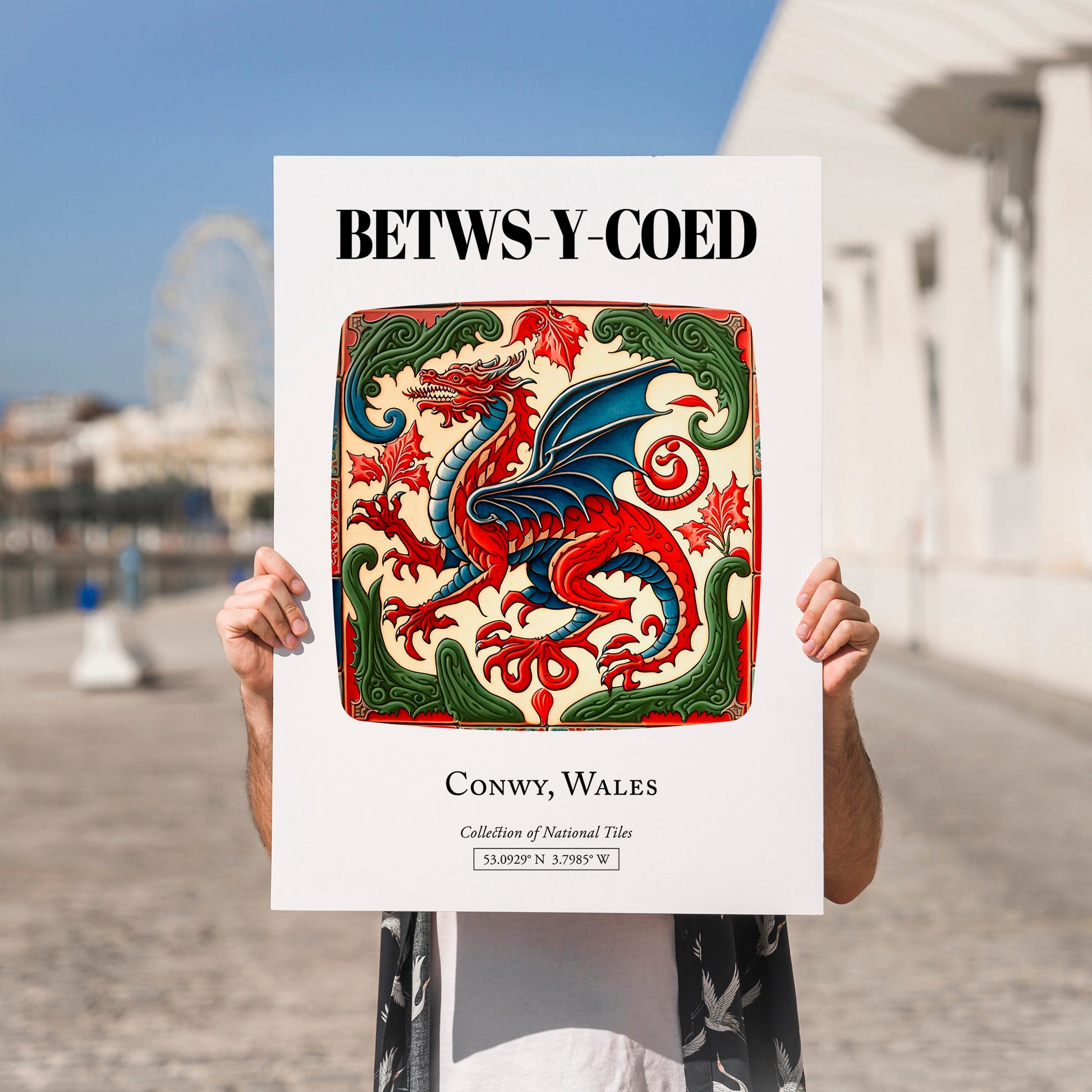 Betws-y-coed, Wales – Travel Print, no-text version framed in wood