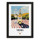 Viura – Spanish White Wine, Vinoteca Illustration, in sleek black frame