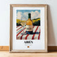 Airén – Spanish White Wine, Enoteca Wall Art, in wooden frame leaning on the floor