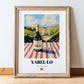Xarel·lo – Spanish White Wine, Vineyard Terrace Poster, in wooden frame leaning on the floor