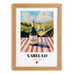 Xarel·lo – Spanish White Wine, Vineyard Terrace Poster, set in oak frame