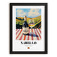 Xarel·lo – Spanish White Wine, Vineyard Terrace Poster, in sleek black frame