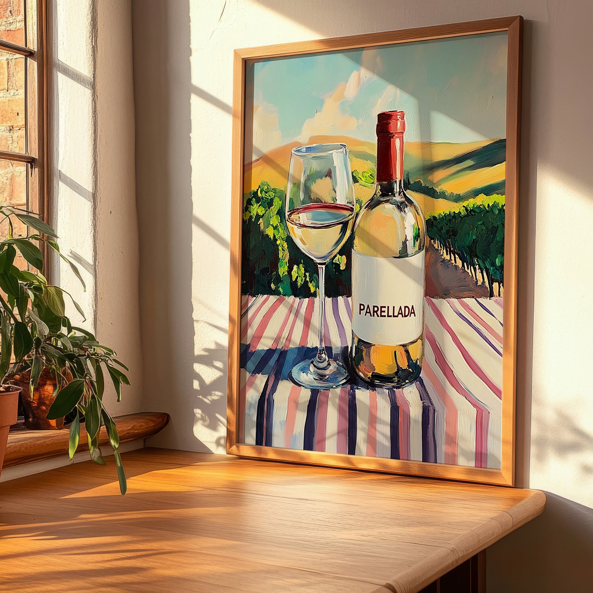Parellada – Spanish White Wine, Wine Bar Wall Art, clean layout with no caption