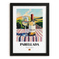 Parellada – Spanish White Wine, Wine Bar Wall Art, in sleek black frame