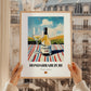 Hondarrabi Zuri – Spanish White Wine, Wine Bar Print, styled in a charming Paris street view