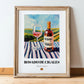 Rosado de Cigales – Spanish Rose Wine, Vinoteca Poster, in wooden frame leaning on the floor
