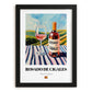 Rosado de Cigales – Spanish Rose Wine, Vinoteca Poster, in sleek black frame