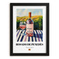 Rosado de Penedès – Spanish Rose Wine, Vinoteca Painting, in sleek black frame