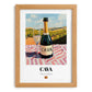 Cava – Spanish Sparkling Wine, Tasting Room Still Life, set in oak frame