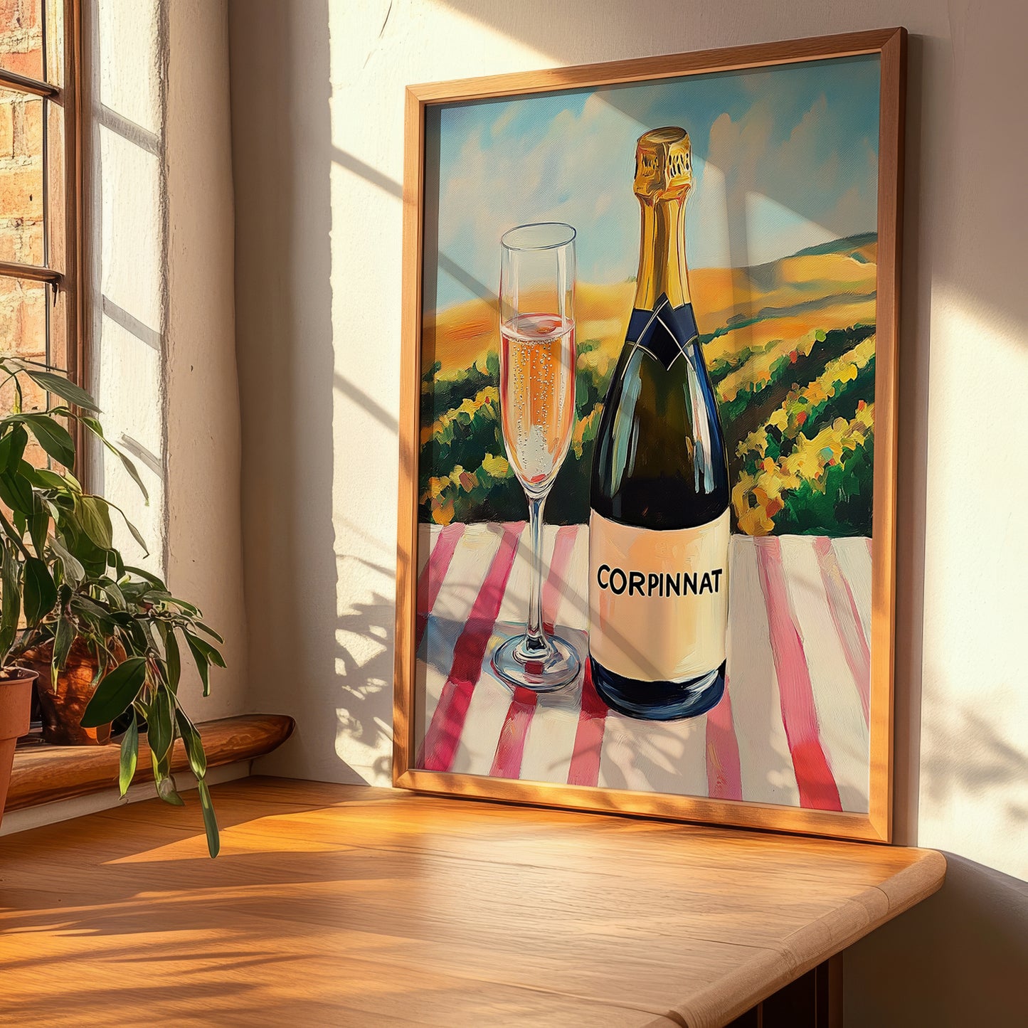 Corpinnat – Spanish Sparkling Wine, Wine Bar Wall Art, clean layout with no caption