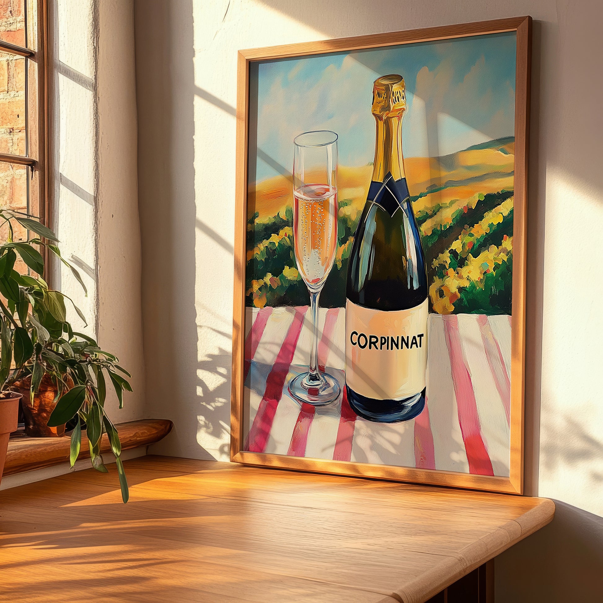 Corpinnat – Spanish Sparkling Wine, Wine Bar Wall Art, clean layout with no caption
