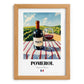 Pomerol – French Red Wine, Vinoteca Still Life, set in oak frame