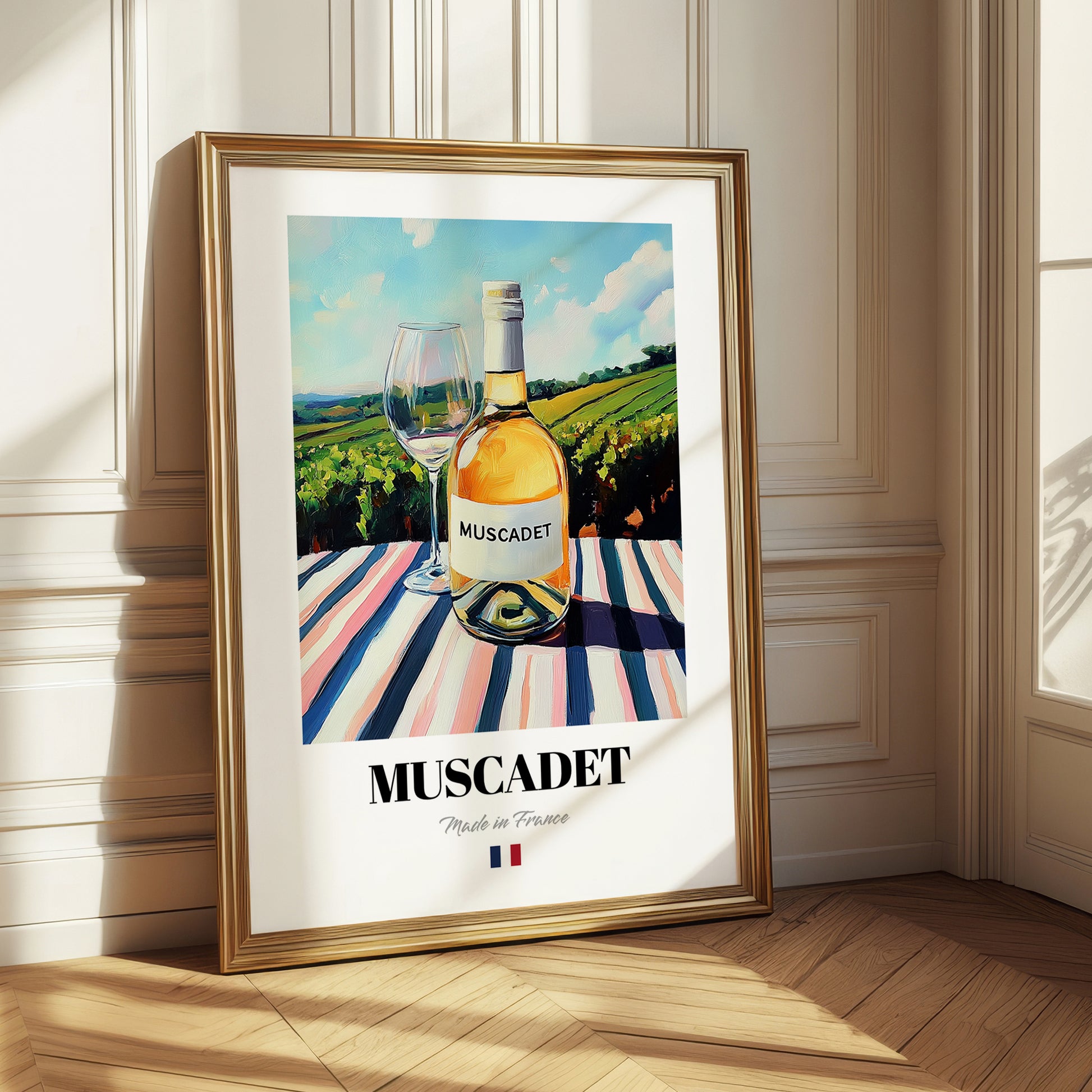 Muscadet – French White Wine, Wine Bar Painting