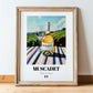 Muscadet – French White Wine, Wine Bar Painting, in wooden frame leaning on the floor