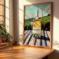 Muscadet – French White Wine, Wine Bar Painting, clean layout with no caption