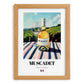 Muscadet – French White Wine, Wine Bar Painting, set in oak frame