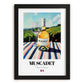 Muscadet – French White Wine, Wine Bar Painting, in sleek black frame