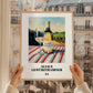 Alsace Gewürztraminer – French White Wine, Tasting Room Print, styled in a charming Paris street view