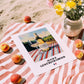 Alsace Gewürztraminer – French White Wine, Tasting Room Print, unframed on coastal sand