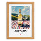 Jurançon – French White Wine, Wine Bar Poster, set in oak frame