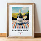 Languedoc Blanc – French White Wine, Tasting Room Wall Art, in wooden frame leaning on the floor