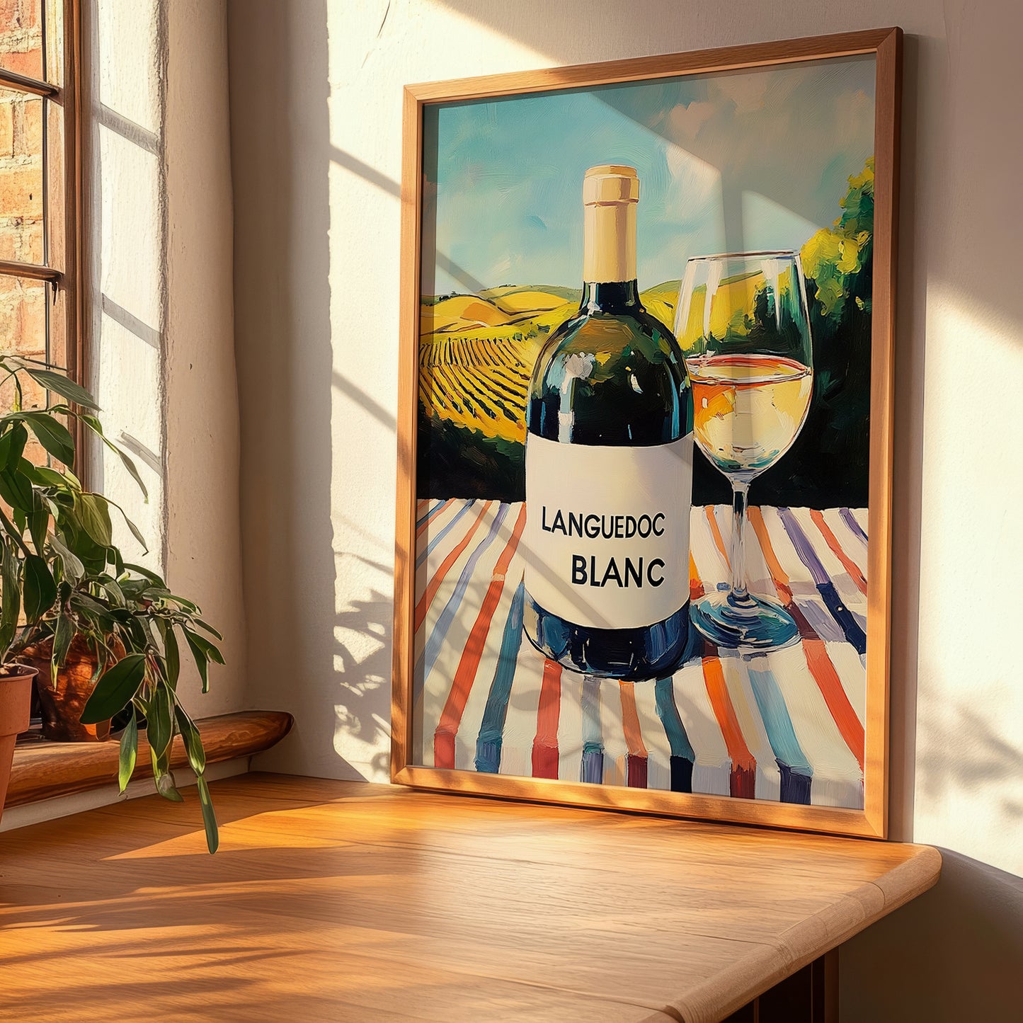 Languedoc Blanc – French White Wine, Tasting Room Wall Art, clean layout with no caption