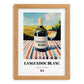 Languedoc Blanc – French White Wine, Tasting Room Wall Art, set in oak frame