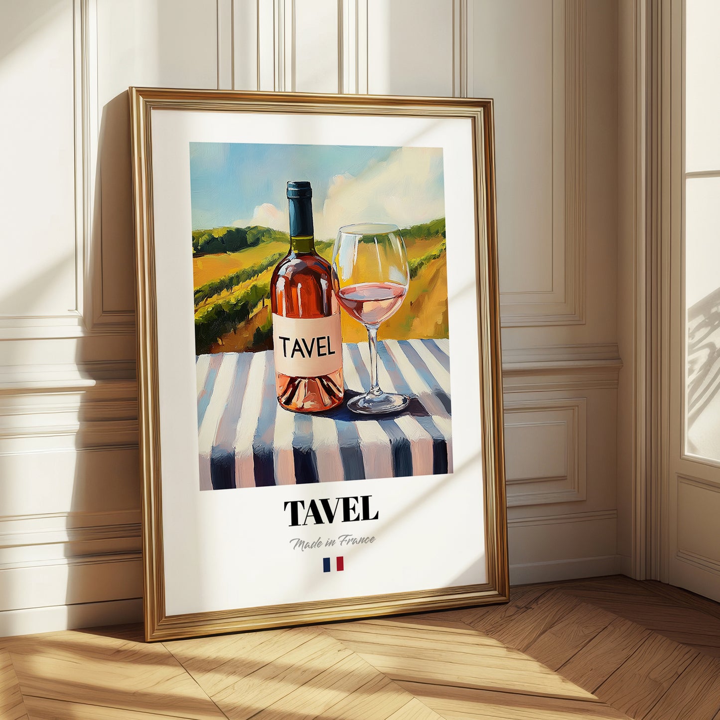 Tavel – French Rose Wine, Vineyard Terrace Print