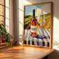 Tavel – French Rose Wine, Vineyard Terrace Print, clean layout with no caption