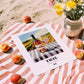 Tavel – French Rose Wine, Vineyard Terrace Print, unframed on coastal sand