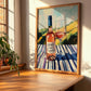 Coteaux d'Aix-en-Provence – French Rose Wine, Vineyard Terrace Wall Art, clean layout with no caption