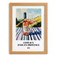 Coteaux d'Aix-en-Provence – French Rose Wine, Vineyard Terrace Wall Art, set in oak frame