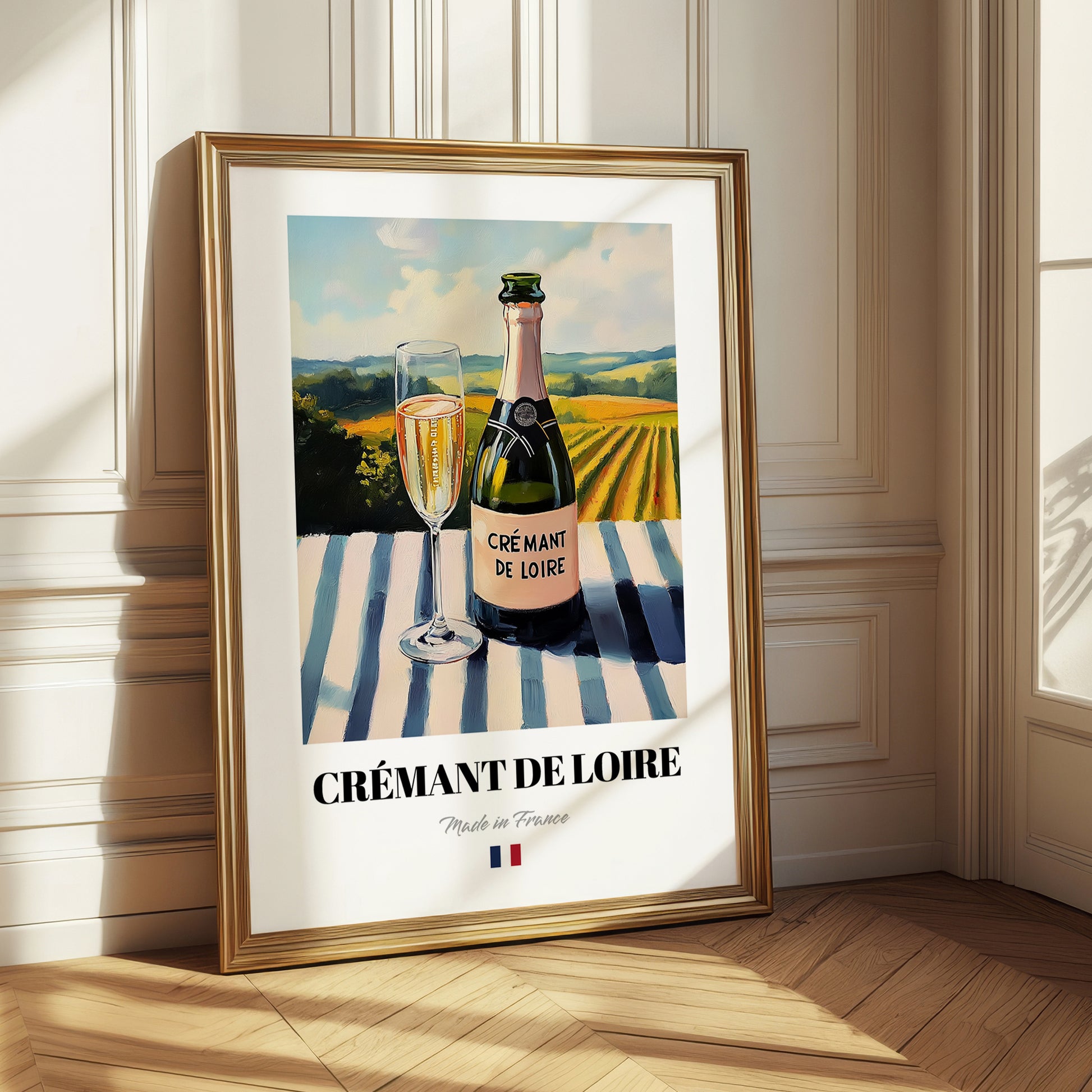 Crémant de Loire – French Sparkling Wine, Wine Bar Wall Art